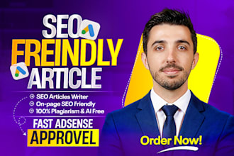 write 30 unique bulk SEO articles for google adsense approval