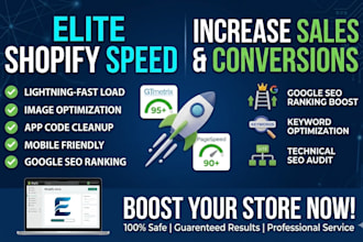 optimize shopify store speed and fix shopify SEO rankings