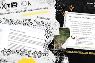 highlight, annotate, and summarize your college textbooks