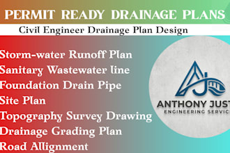 draw stormwater, wastewater and foundation drainage plan for permit in oh and ga