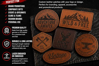 do custom leather patches proof physical samples