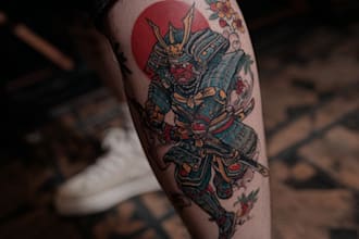 design a tattoo in japanese style