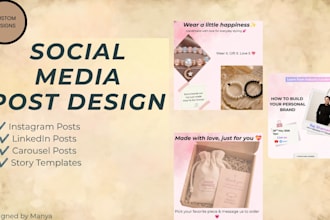 create modern canva social media posts