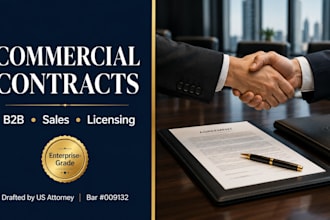 draft legally binding commercial contracts for b2b transactions