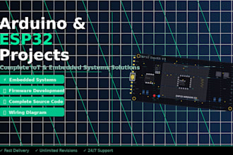 design arduino, esp32, and stm32 projects with code and wiring diagram