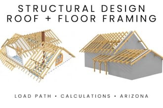 provide structural design calculations for roof and floor framing arizona
