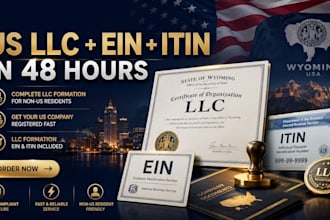 do llc formation, US tax ids ein, itin, company registration