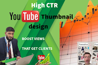 design high CTR finance youtube thumbnails