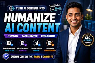 humanize ai content and SEO optimize text