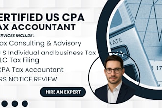 be CPA tax accountant for tax consulting, filing, planning, international tax