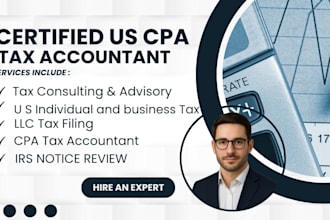 be CPA tax accountant for tax consulting, filing, planning, international tax