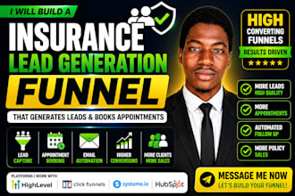build an insurance lead generation funnel that books appointments