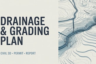 create stormwater drainage and grading plans in civil 3d