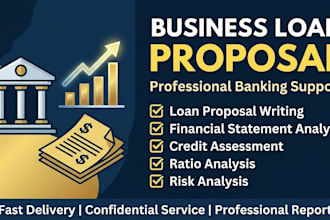 prepare professional business loan proposal for bank financing