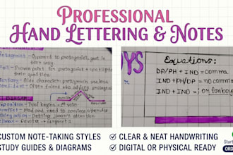 create handwritten lettering for custom texts
