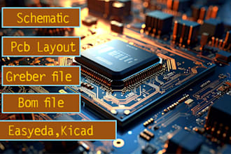 design professional pcb and schematic in kicad and easyeda