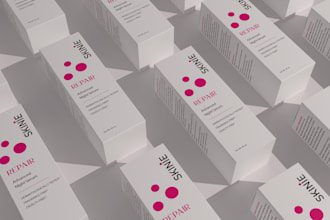 design cosmetics skincare women beauty label box and packaging design