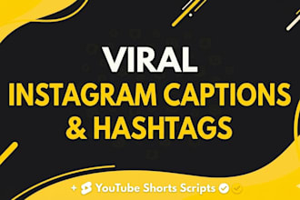 write viral instagram captions with hashtags for your posts