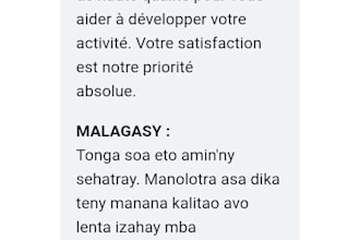 be your professional french to malagasy translator