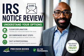 review and explain your irs notice and next steps