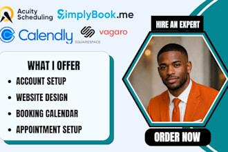 set up simplybook me vagaro and calendly appointment setting for salons and spa