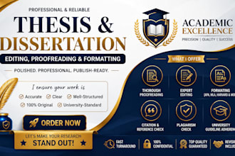 edit, proofread research, format master phd, bachelor thesis, and dissertation