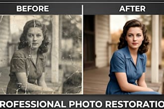 enhance and restore quality of old and low quality photos