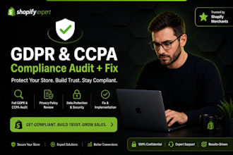 perform a shopify gdpr or ccpa compliance audit plus fix