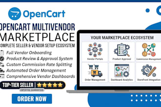build optimized opencart multi vendor ecommerce store