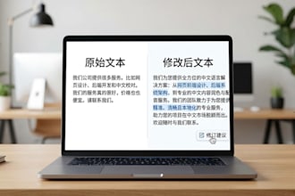 do chinese proofreading, voice, tutoring