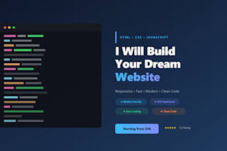 build responsive website using HTML CSS javascript