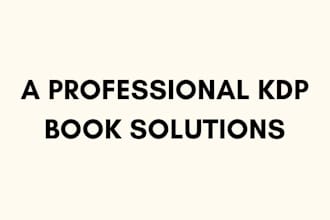 do book formatting, book editing, book publishing on amazon kdp self publishing