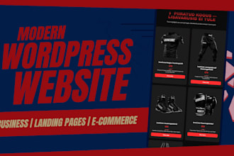 design and develop a responsive wordpress website