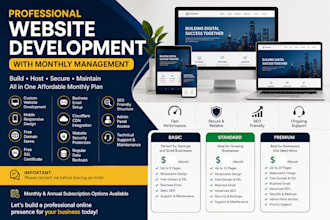 build and maintain your website with free domain