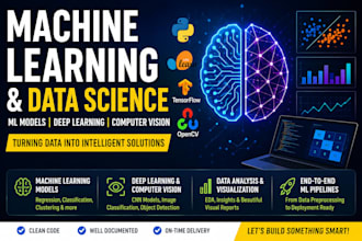 build a machine learning model for classification, prediction or computer vision