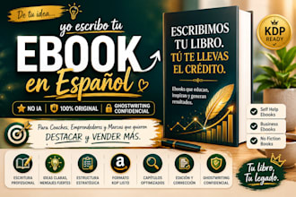 spanish ebook ghostwriter nonfiction book writer self help business ebook KDP