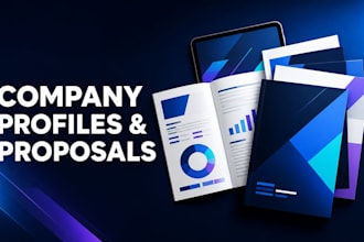 design professional company profile and business proposal
