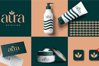 design brand guidelines for skincare spa cosmetic makeup salon business clinic