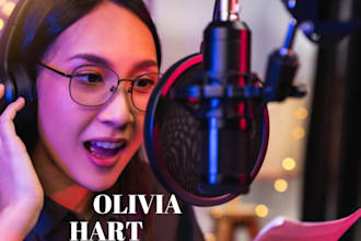 be your female voiceover, female voice actress, female voice acting