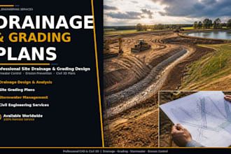 create professional drainage and grading plans for your site
