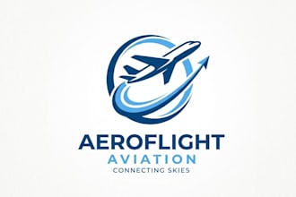 design awesome legal aviation logo with unlimited revision