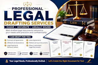draft legal contracts, deeds, petitions and legal documents