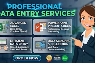 do data entry PDF jpeg to word or excel copy typing work