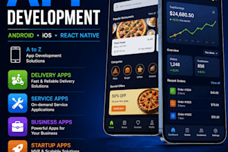 create android and ios mobile application with backend API