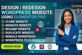 build wordpress website design elementor wordpress website astra website