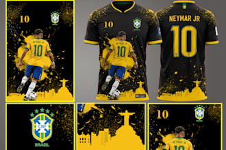 design professional custom sports jersey  football jersey and esports jersey