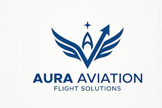 creative innovative aviation real estate logo