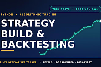 build and backtest your algorithmic trading strategy in python