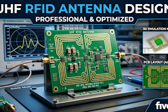 design uhf rfid antenna, long range tracking system and rf pcb