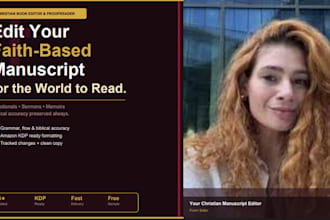 proofread, edit your christian book, devotional or faith base manuscript